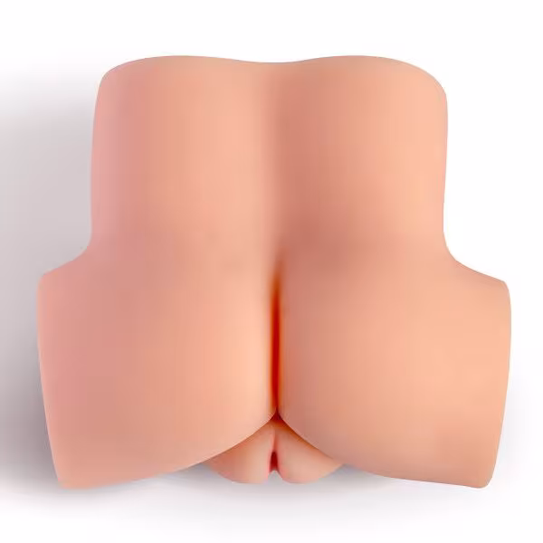 Мастурбатор-півторс з вібрацією Real Body Real Tess, вагіна та анус, 18х15см — фото 4