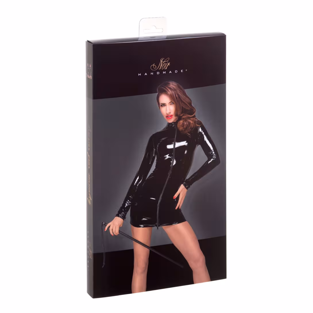 Сукня з мокрим ефектом Noir Handmade F187 PVC mini dress, L — фото 5