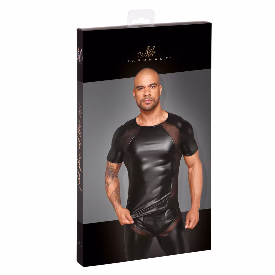 Футболка з мокрим ефектом Noir Handmade H056 Men's T-shirt made of powerwetlook, 3XL — фото 3
