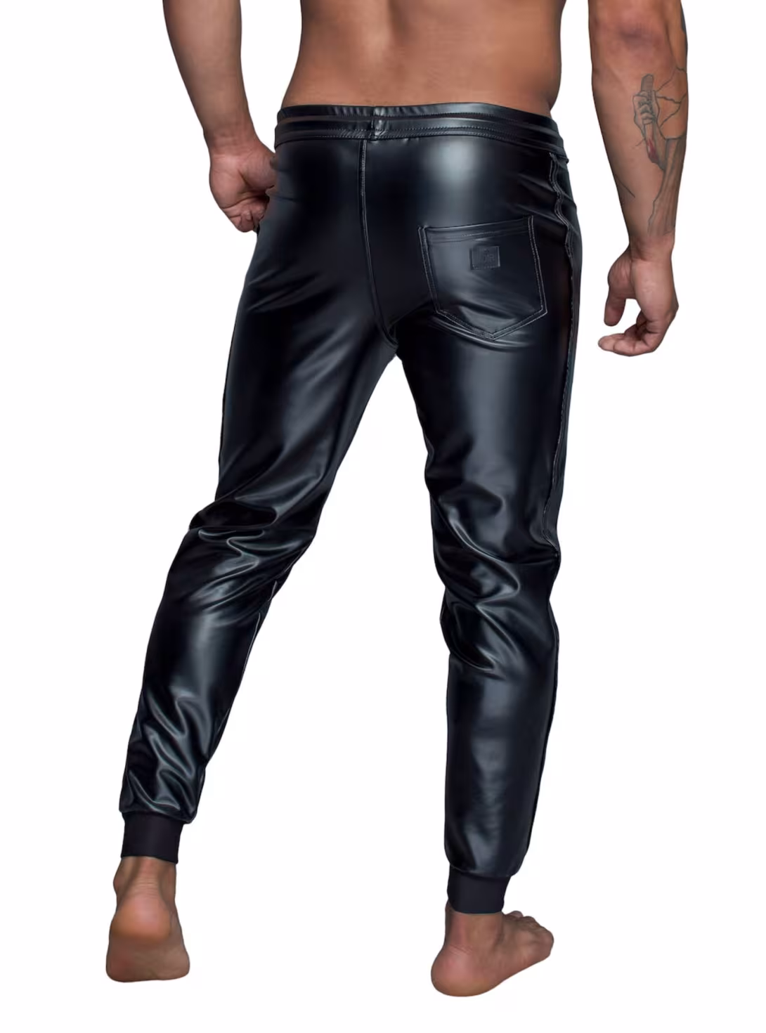 Чоловічі трегінси Noir Handmade H063 Powerwetlook treggings, XXL, мокрий ефект — фото 2