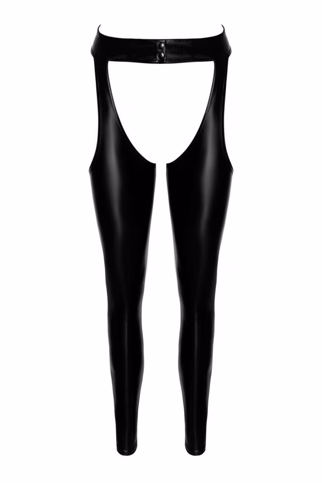 Легінси Noir Handmade F323 Rebel, M, black, під латекс, з відкритими стегнами та сідницями — фото 7
