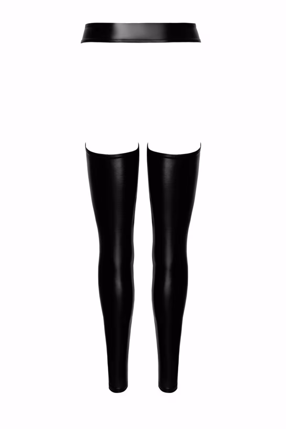 Легінси Noir Handmade F323 Rebel, XXL, black, під латекс, з відкритими стегнами та сідницями — фото 8