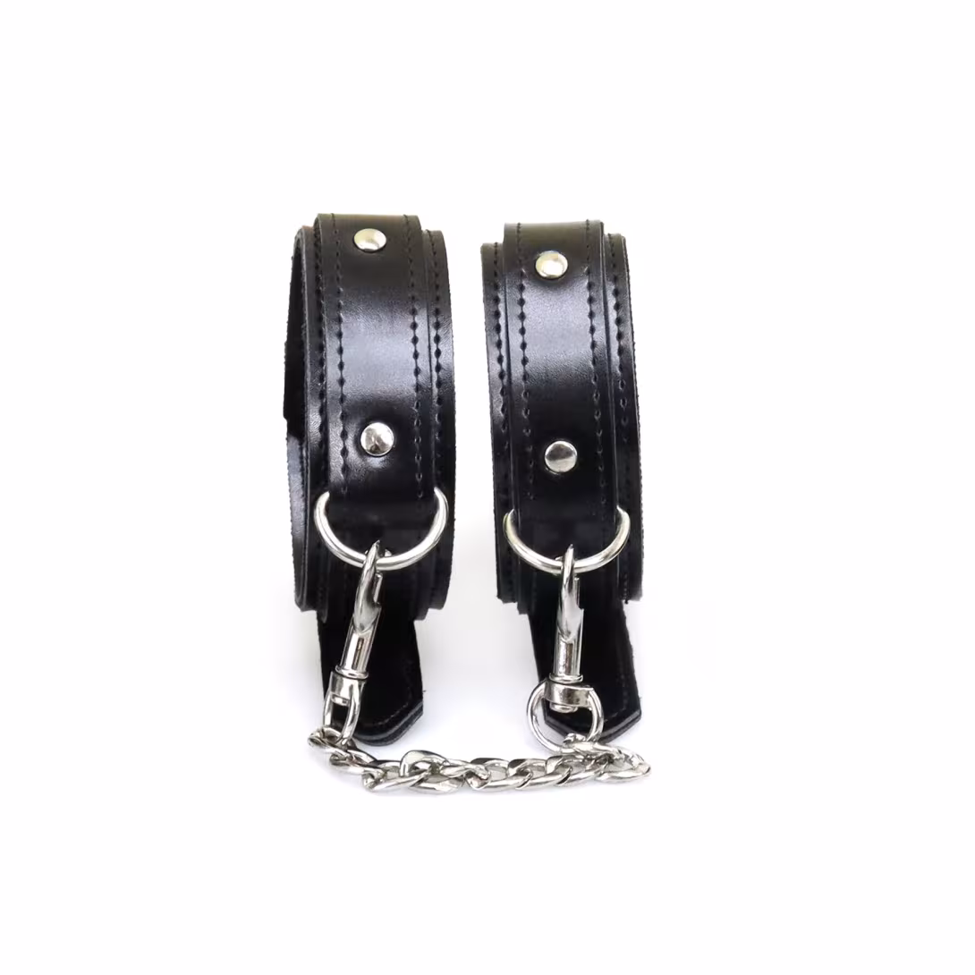 Поножі з екошкіри Art of Sex - Legcuffs Emoji — фото 2