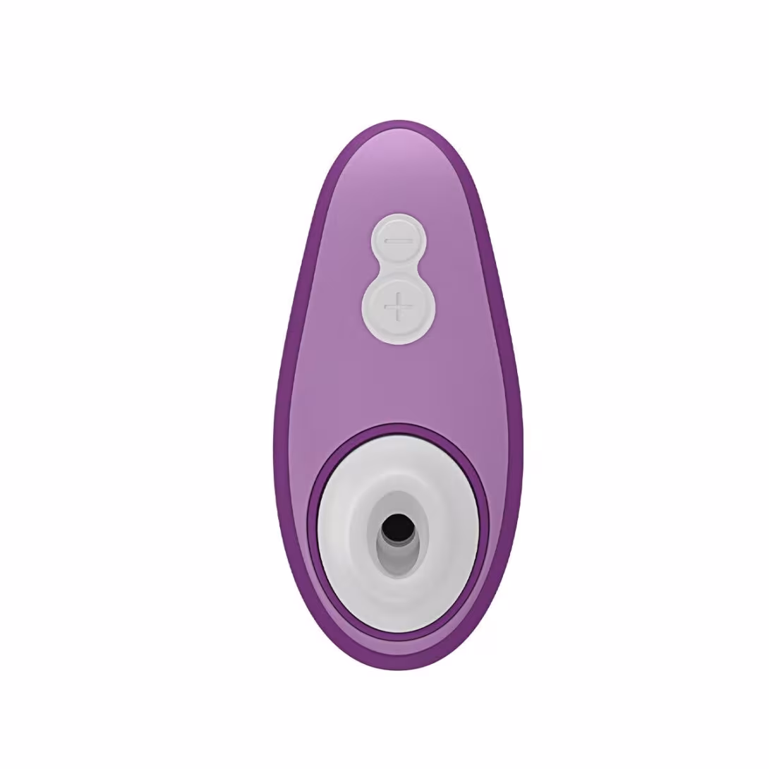 Вакуумний кліторальний стимулятор Womanizer Liberty 2 Purple, 8 режимів, магнітна кришечка — фото 2