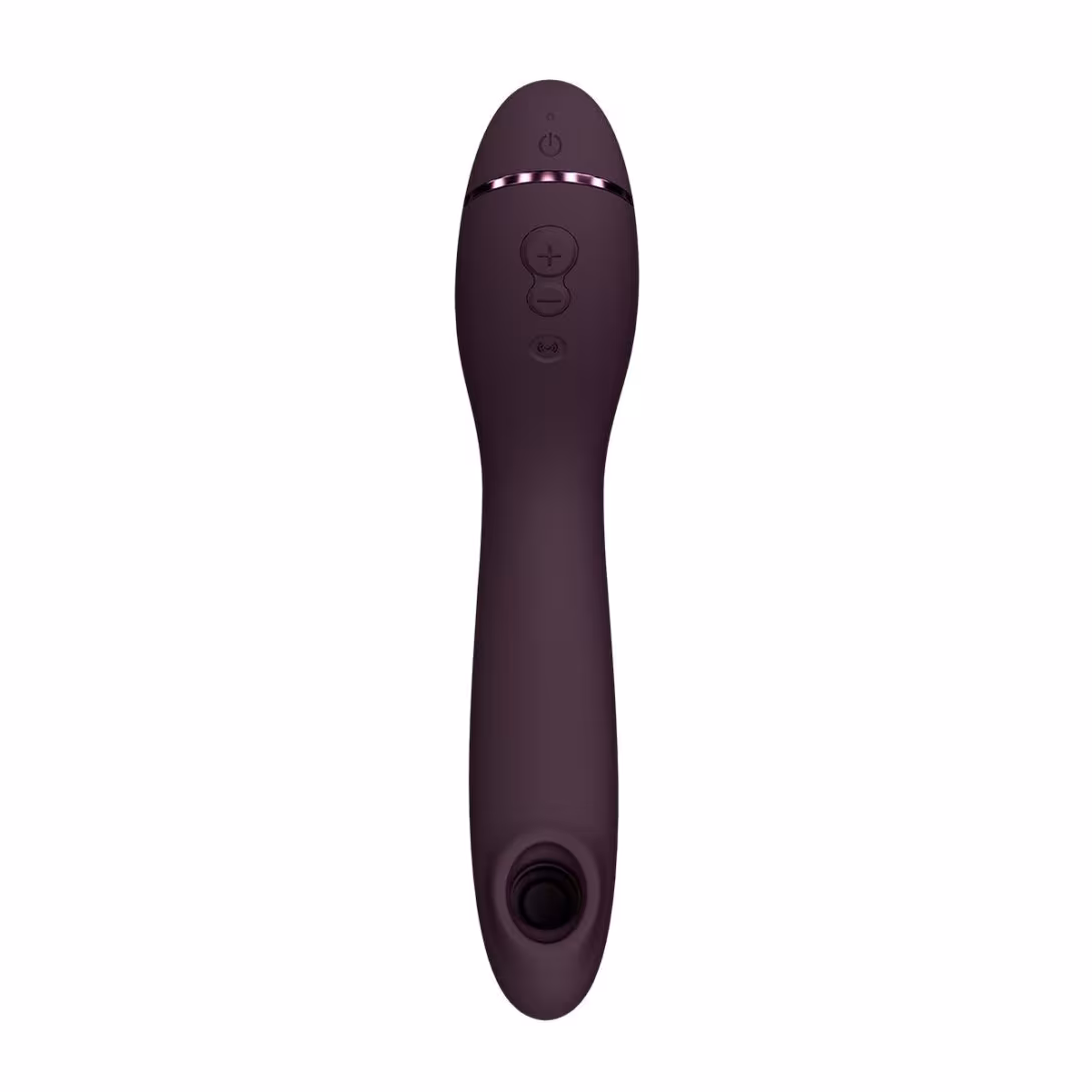 Вакуумний стимулятор для точки G та клітора з вібрацією Womanizer OG Aubergine, 12 рівнів, 3 режими — фото 2