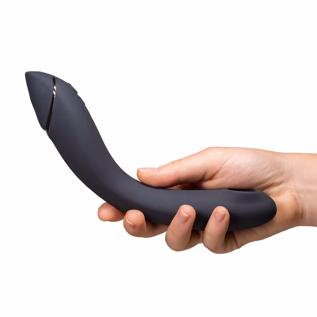 Вакуумний стимулятор для точки G та клітора з вібрацією Womanizer OG Dark Grey, 12 рівнів, 3 режими — фото 11