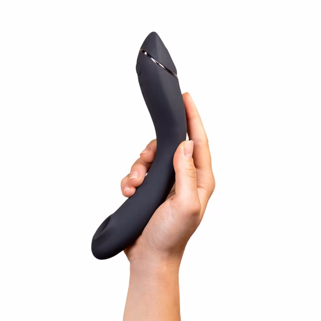 Вакуумний стимулятор для точки G та клітора з вібрацією Womanizer OG Dark Grey, 12 рівнів, 3 режими — фото 10