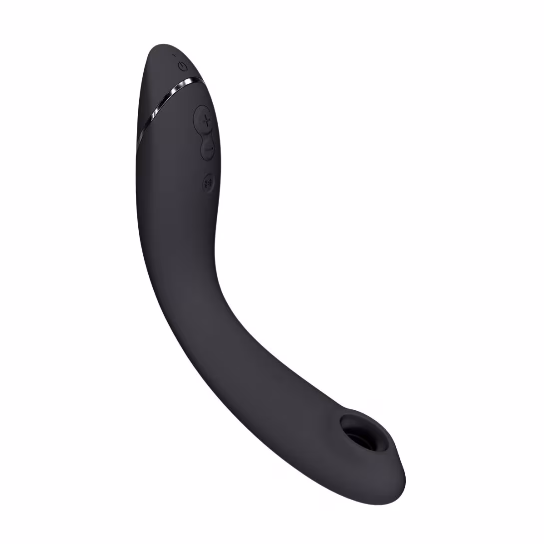 Вакуумний стимулятор для точки G та клітора з вібрацією Womanizer OG Dark Grey, 12 рівнів, 3 режими