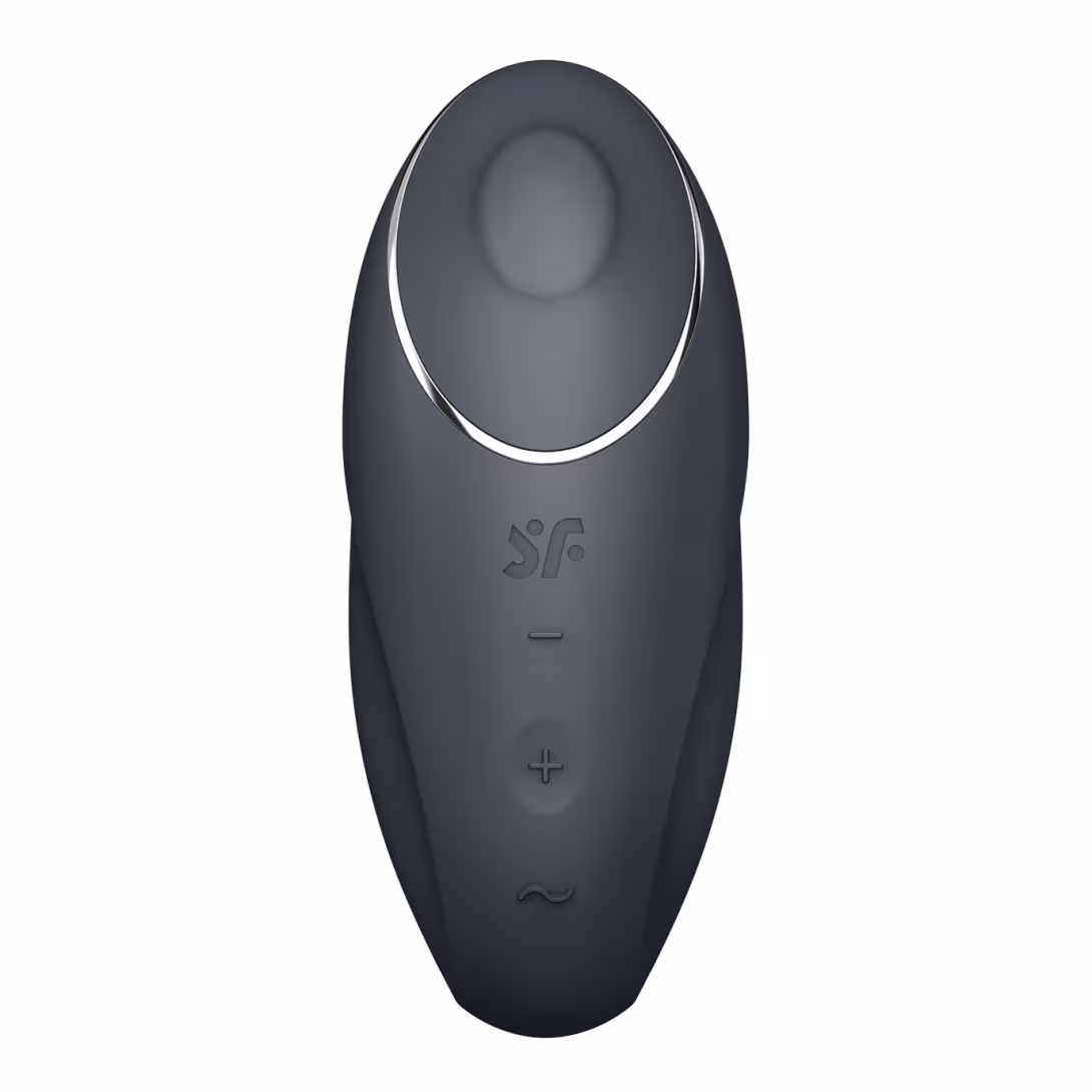 Вібростимулятор-пульсатор Satisfyer Tap & Climax 1 Grey, ефект постукування пальцем, 2 мотори — фото 3
