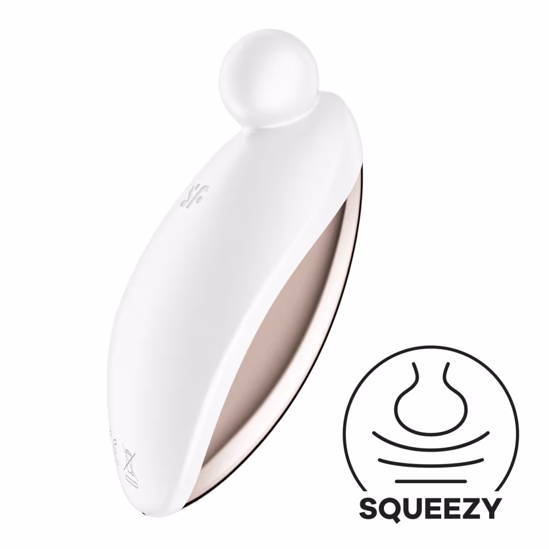Вібратор для зовнішньої стимуляції Satisfyer Spot On 2 White, дуже потужний, гнучкий відросток