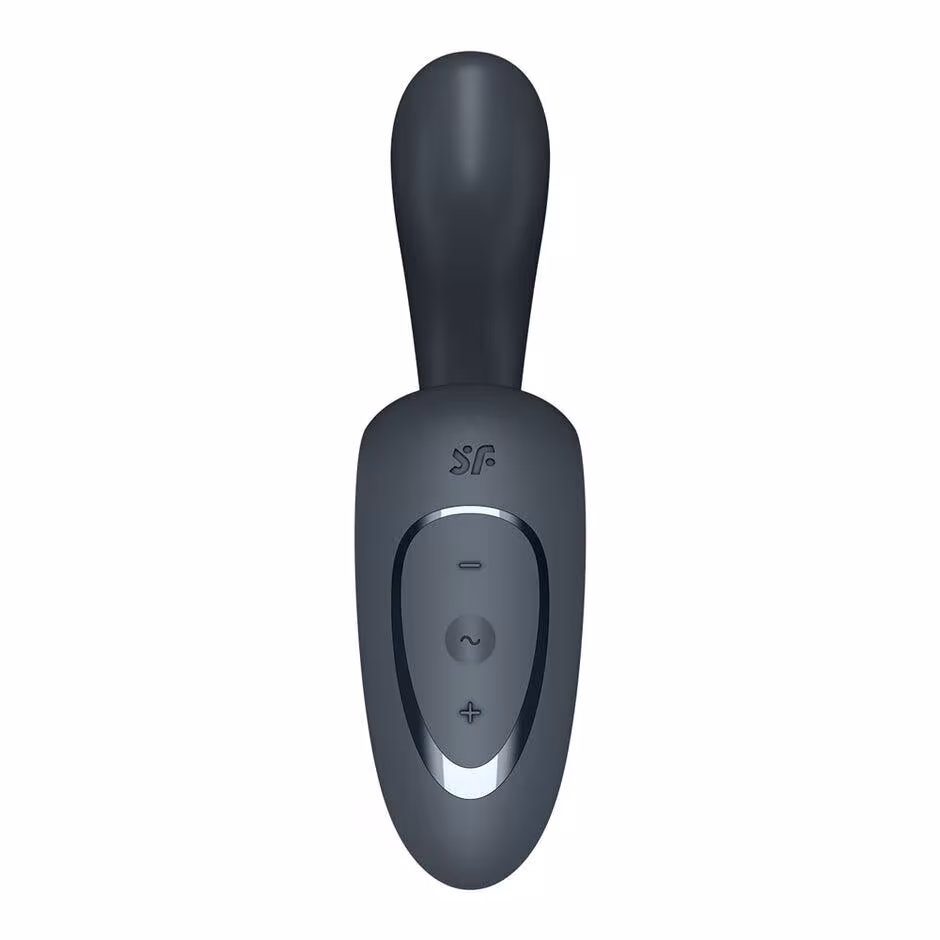 Вагінально-кліторальний вібратор Satisfyer G for Goddess 1 Dark Grey, 2 мотори — фото 2