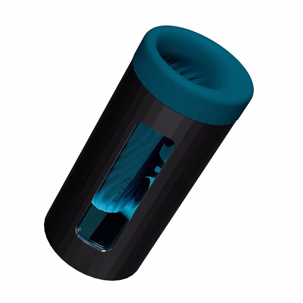 Смарт-мастурбатор LELO F1S V3 XL Teal, збільшений, 2 мотори, 8 режимів, стимуляція звуковими хвилями — фото 2