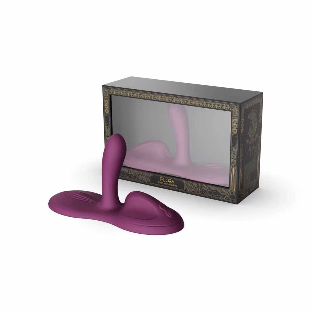 Sit-on-top смарт-вібратор Zalo – Flora Smart Vibrating Pad Velvet Purple, 9 моторів — фото 5