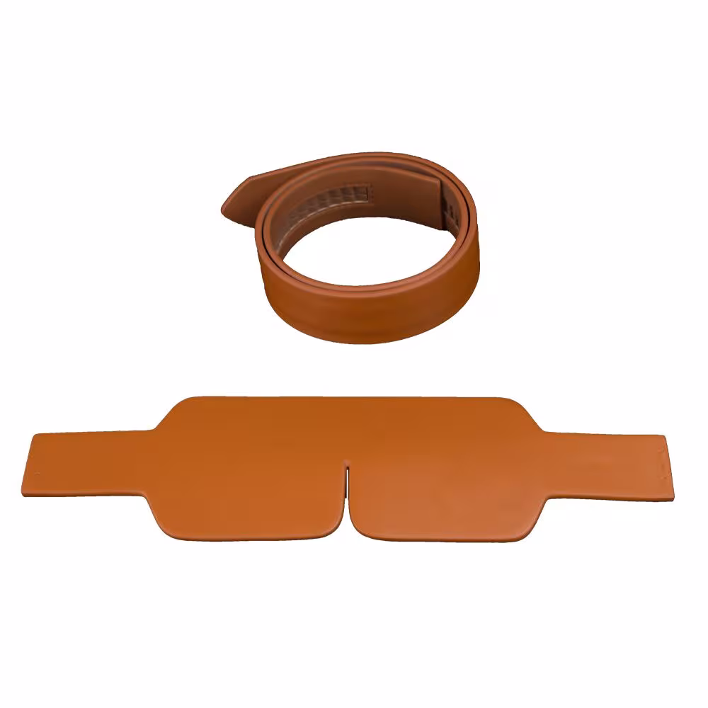 Маска на очі LOCKINK Blindfold Kit, коричнева, натуральна шкіра, регульований обсяг — фото 4