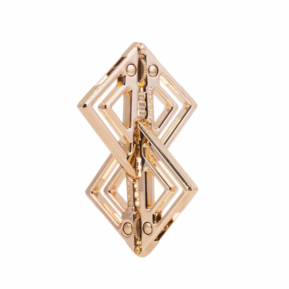 Затискачі для сосків з важкою підвіскою LOCKINK Adjustable Nipple Clamps with Heavy Pendant, під золото — фото 7