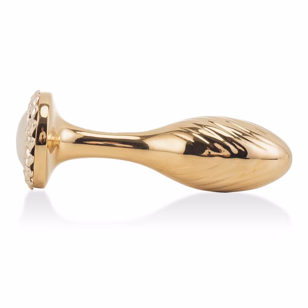 Металева анальна пробка LOCKINK SEVANDA Pearl Pear-shape Anal Plug, зі штучною перлиною — фото 5