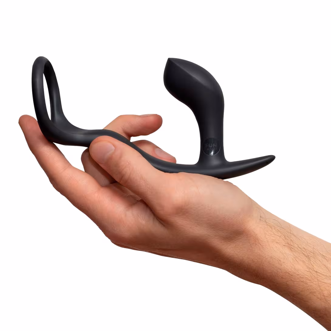 Анальна пробка з ерекційним кільцем Fun Factory BOOTIE RING slate — фото 5
