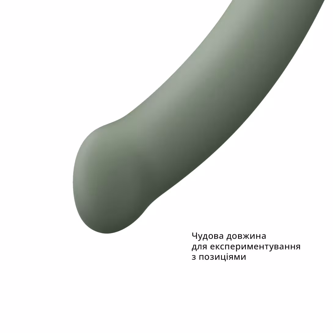 Фалоімітатор Fun Factory MAGNUM, оливковий, дуже гнучкий, довжина 18,3 см, діаметр 3,7 см — фото 4