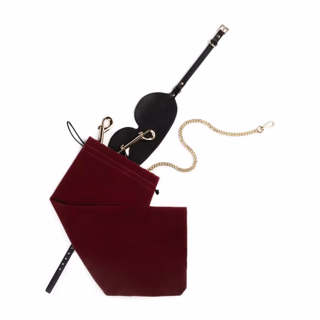 Набір для BDSM Bedroom Fantasies: Bondage Suitcase 13 Pcs - Cow Leather — фото 3