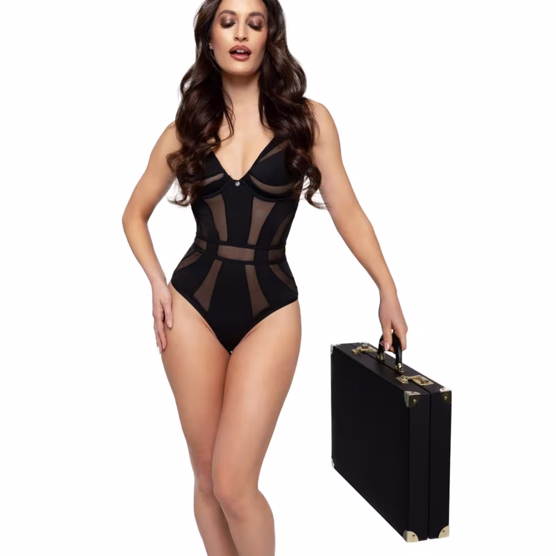 Набір для BDSM Bedroom Fantasies: Bondage Suitcase 13 Pcs - Cow Leather — фото 8
