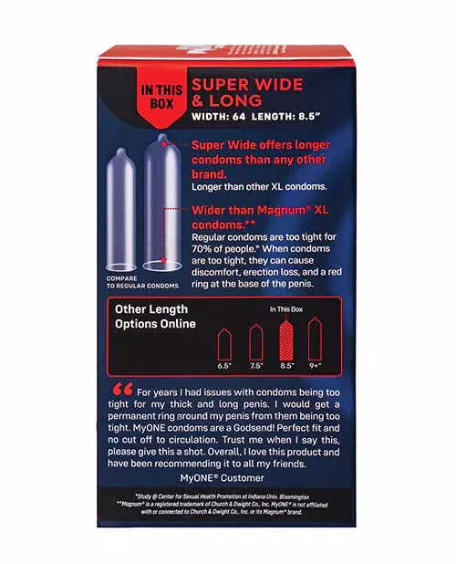 Презервативи MyONE Super Wide & Long 10 шт, картонна коробка — фото 3