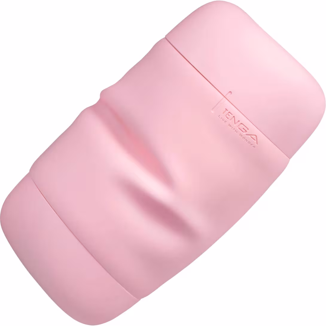 Мастурбатор TENGA PUFFY Strawberry Pink, ультрам’який матеріал, багаторазовий, наскрізний — фото 5