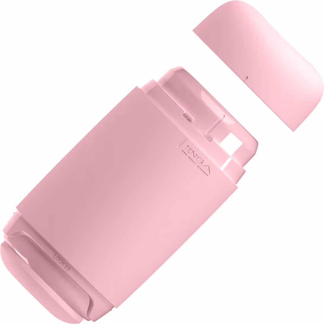 Мастурбатор TENGA PUFFY Strawberry Pink, ультрам’який матеріал, багаторазовий, наскрізний — фото 3