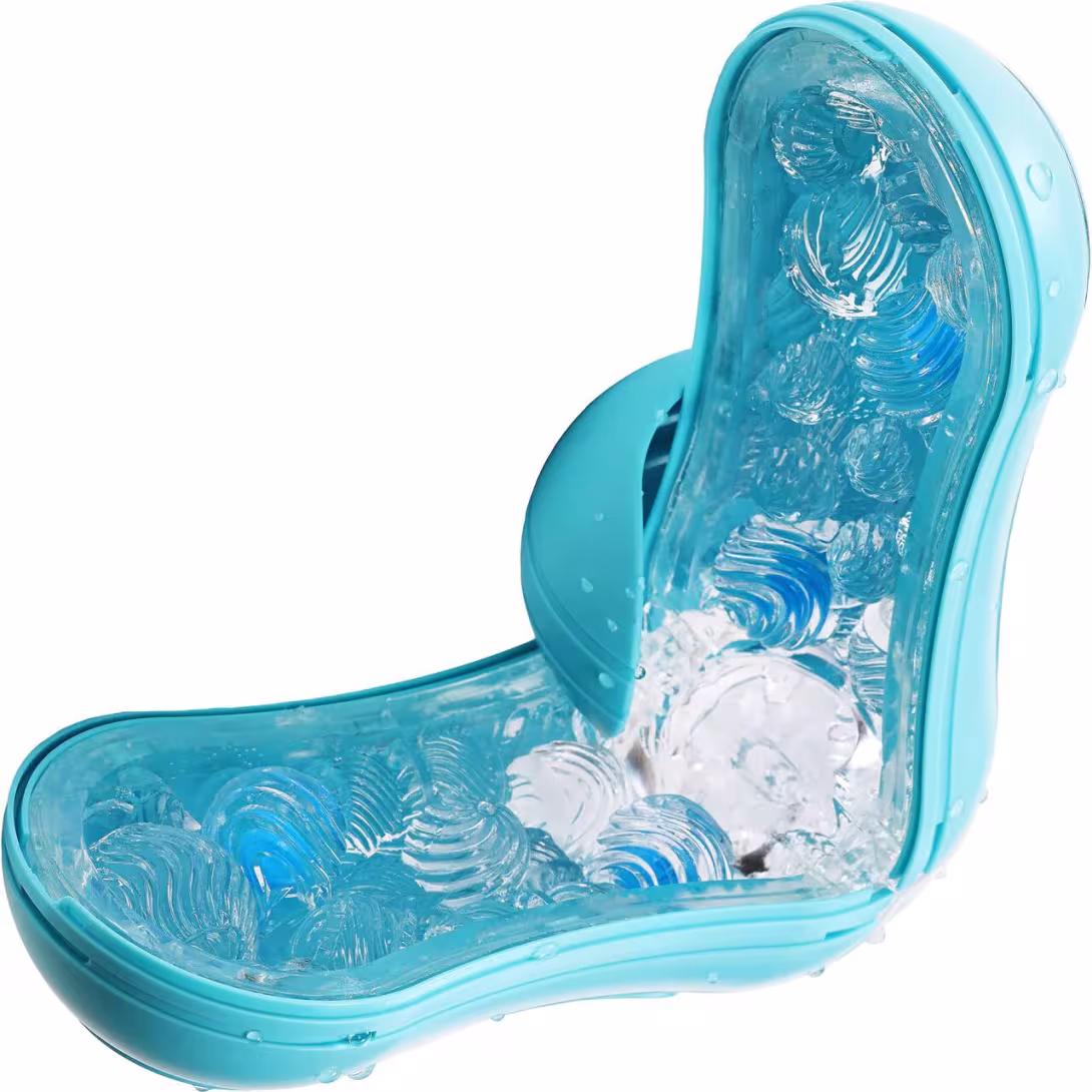 Мастурбатор Tenga Flip Orb — Ocean Blue, з можливістю зміни тиску та стимулювальними кульками всередині — фото 8