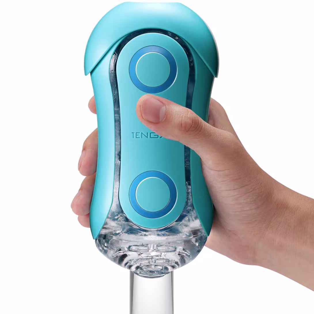 Мастурбатор Tenga Flip Orb — Ocean Blue, з можливістю зміни тиску та стимулювальними кульками всередині — фото 7