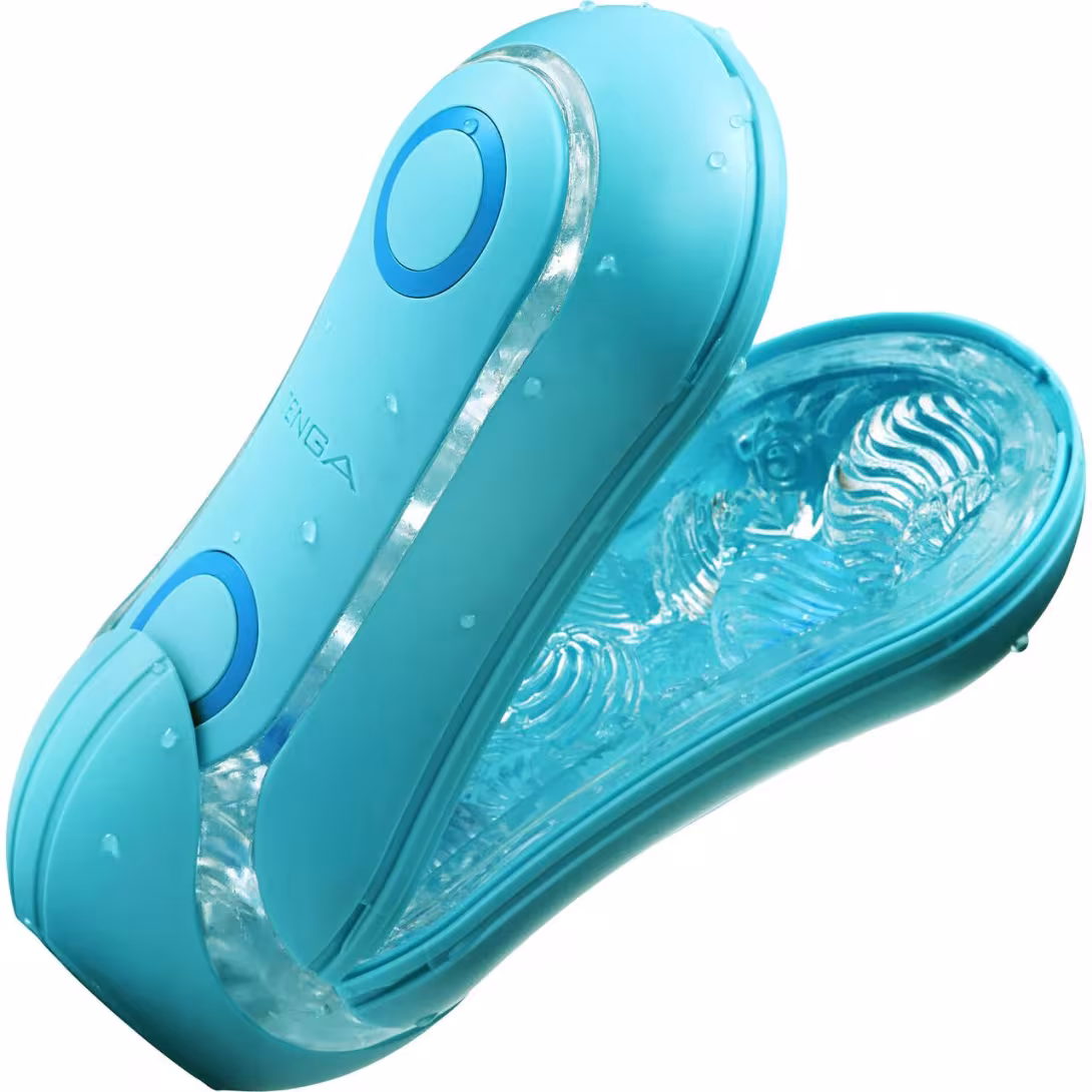 Мастурбатор Tenga Flip Orb — Ocean Blue, з можливістю зміни тиску та стимулювальними кульками всередині — фото 3
