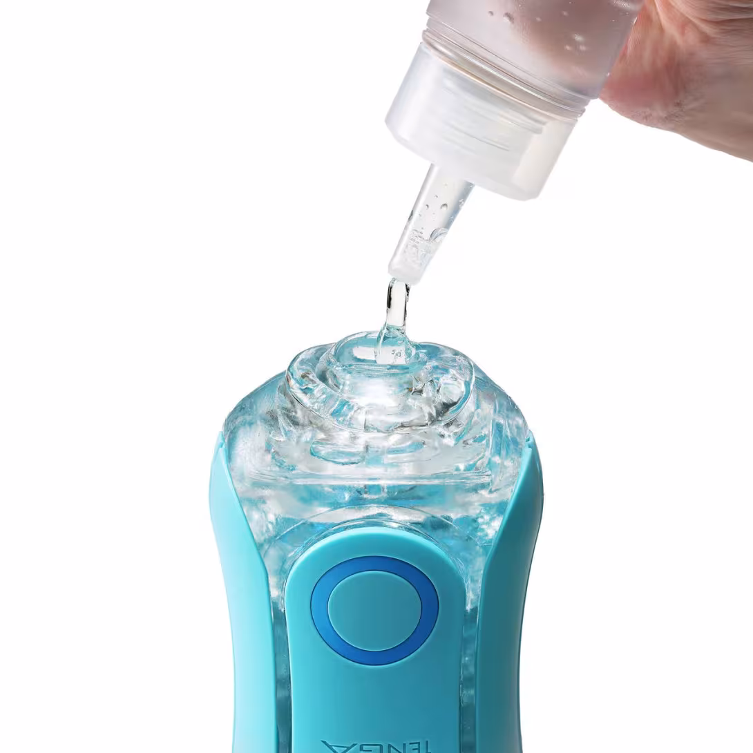 Мастурбатор Tenga Flip Orb — Ocean Blue, з можливістю зміни тиску та стимулювальними кульками всередині — фото 6