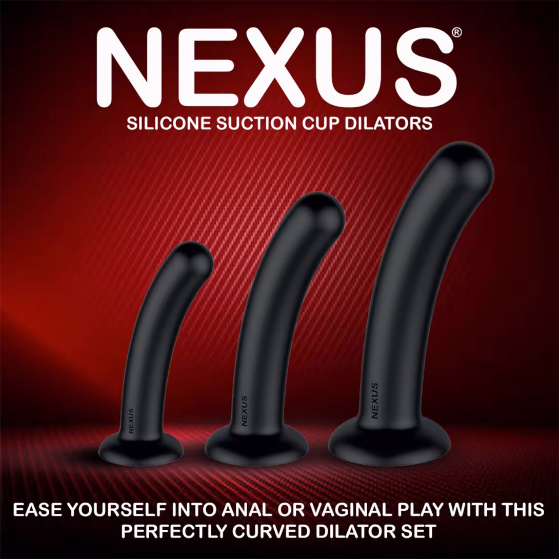 Набір дилдо Nexus Dilating Set (17 см, 15 см, 12,5 см) — фото 7