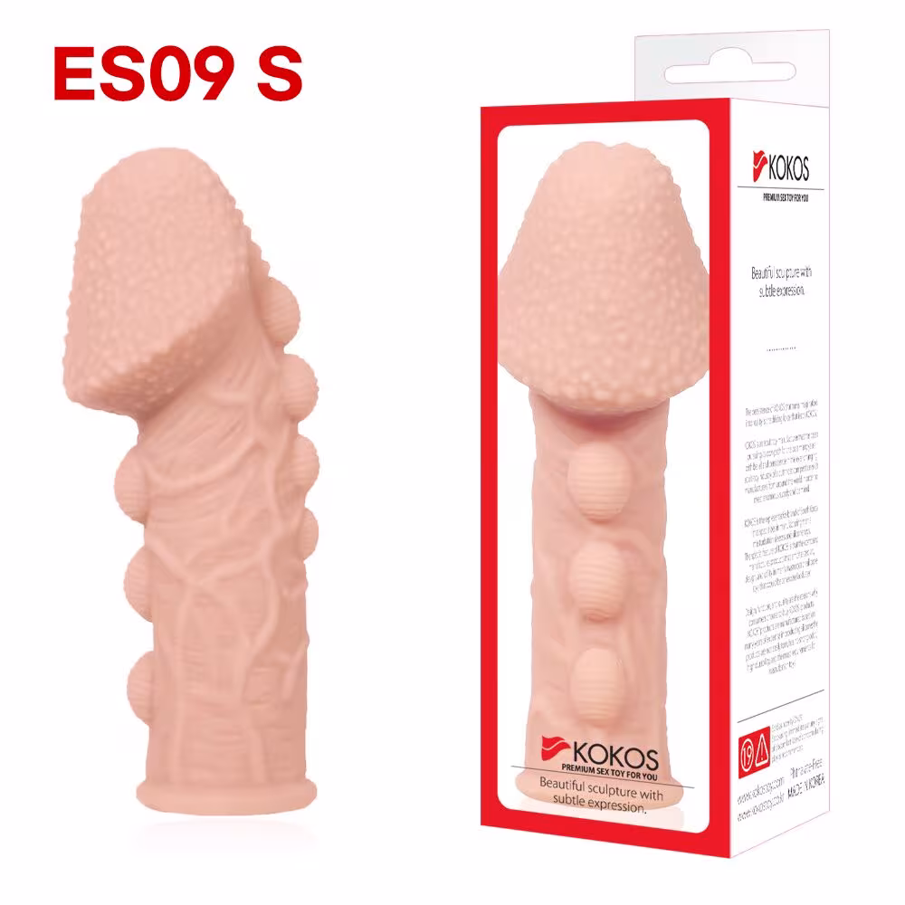 Насадка на член Kokos Extreme Sleeve ES.09 розмір S, потовщувальна, стимулюючий рельєф — фото 4