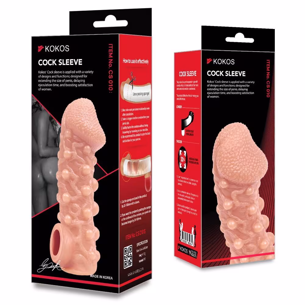 Насадка на член Kokos Cock Sleeve CS 010 L (м'ята упаковка!!!) — фото 6