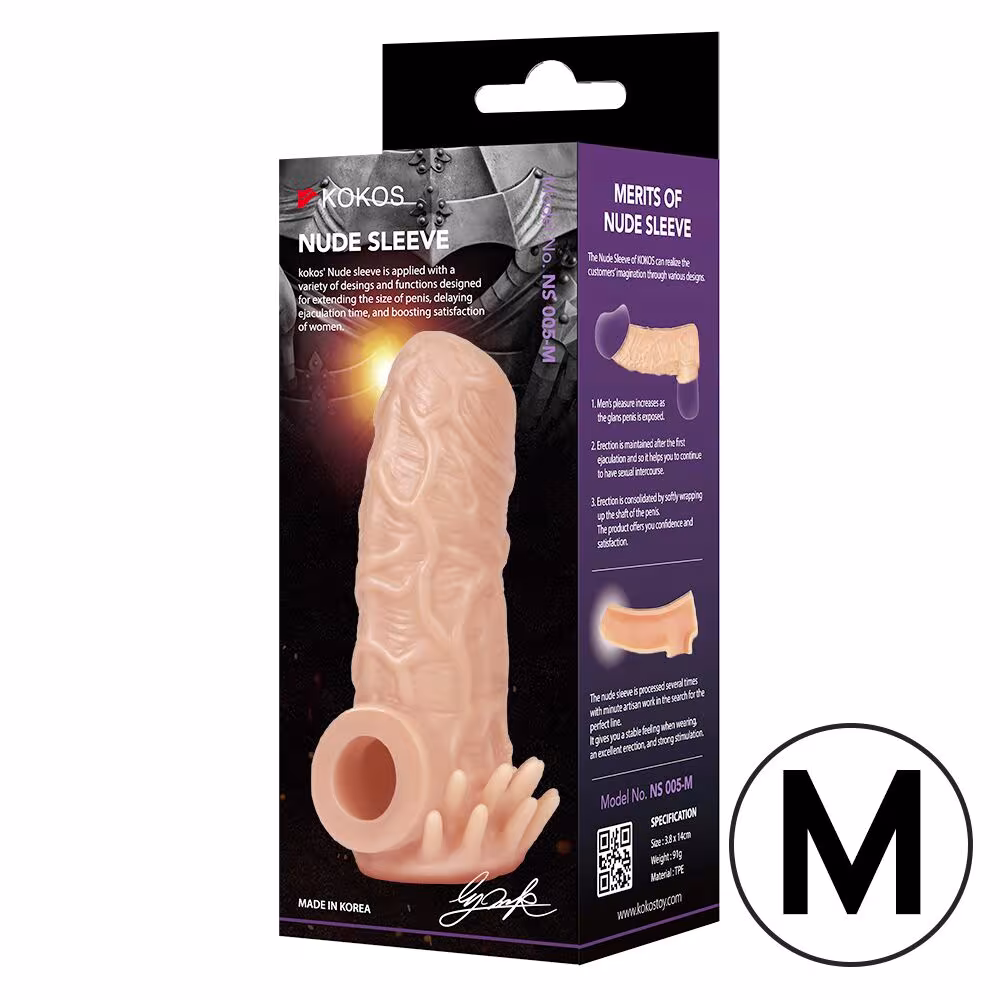 Насадка на член Kokos Nude Sleeve NS 005 M — фото 3