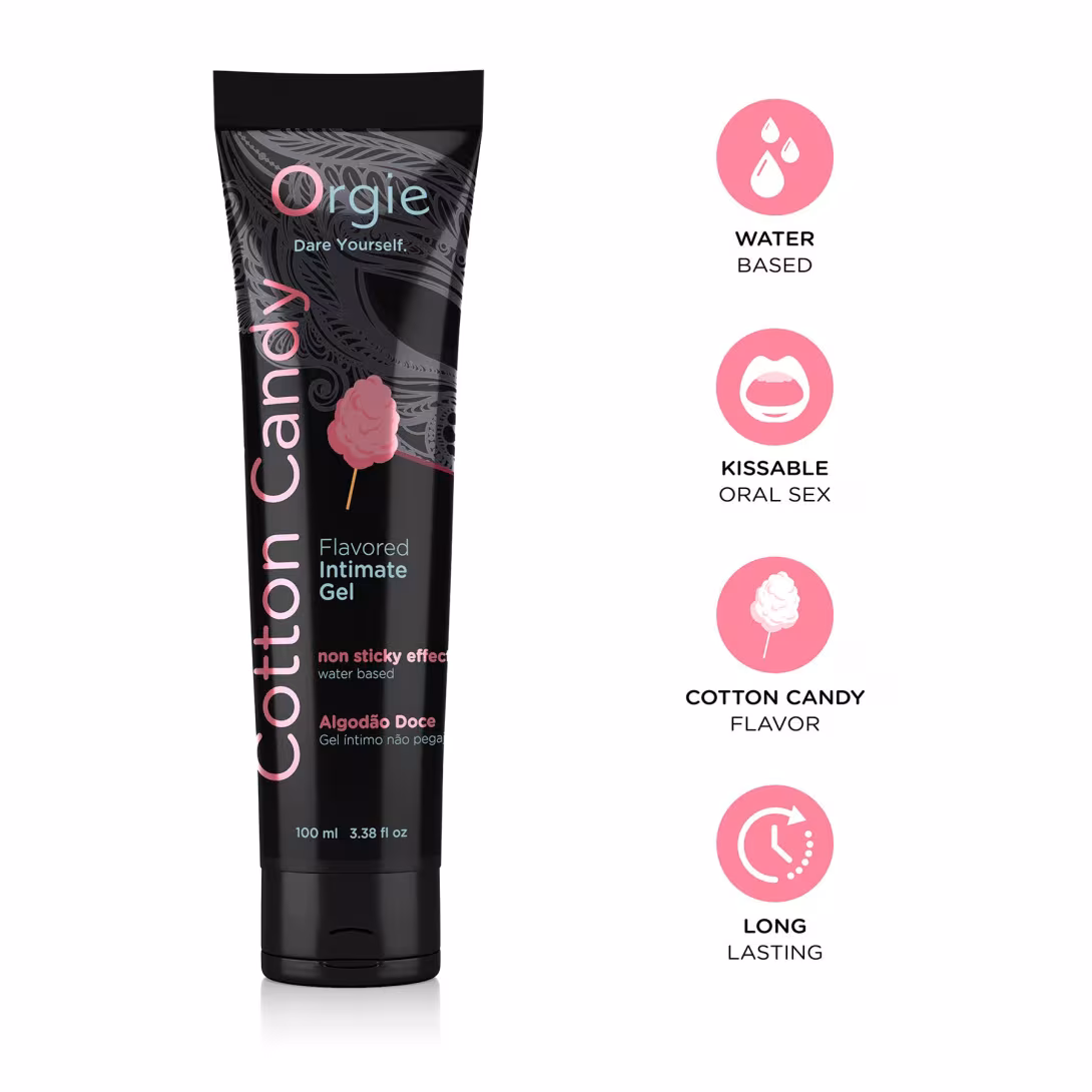 Лубрикант на водній основі Orgie Lube Tube Cotton Candy, 100 мл, зі смаком та ароматом солодкої вати — фото 3