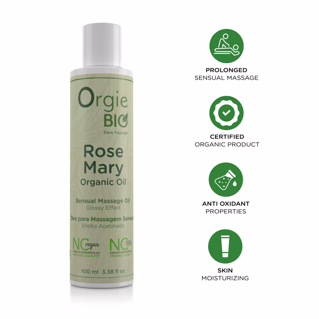 Масажна олія Orgie – Bio Rosemary Organic Oil (100 мл), органічна, веганська формула — фото 3