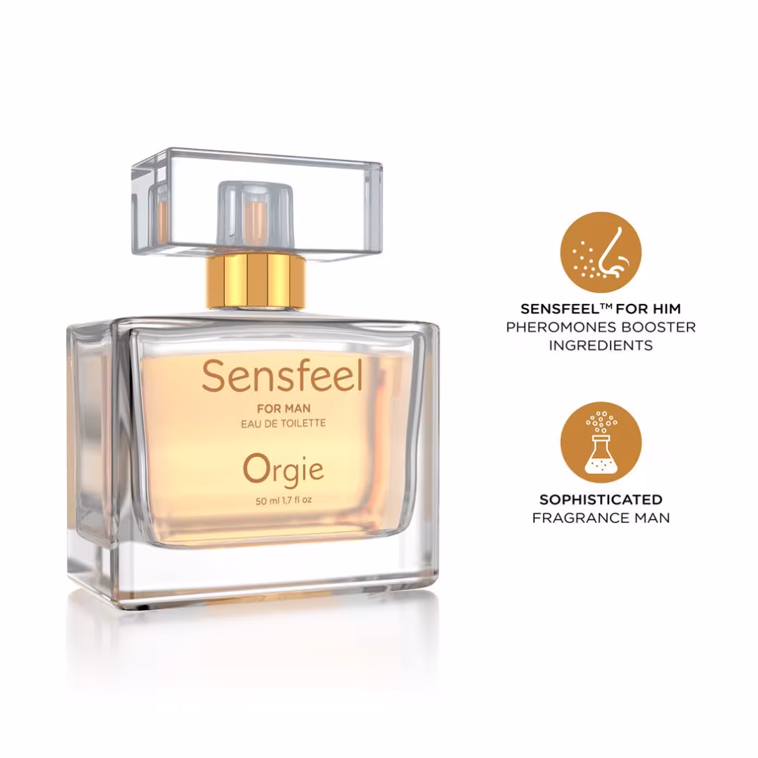 Чоловічі парфуми з феромонами Orgie – Sensfeel for Man (50 мл), цитрусово-деревний аромат — фото 3