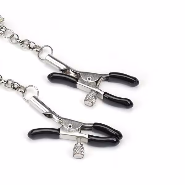 Затискачі для сосків із сердечком Liebe Seele Glow-in-dark Nipple Clamps Green, світяться в темряві — фото 3