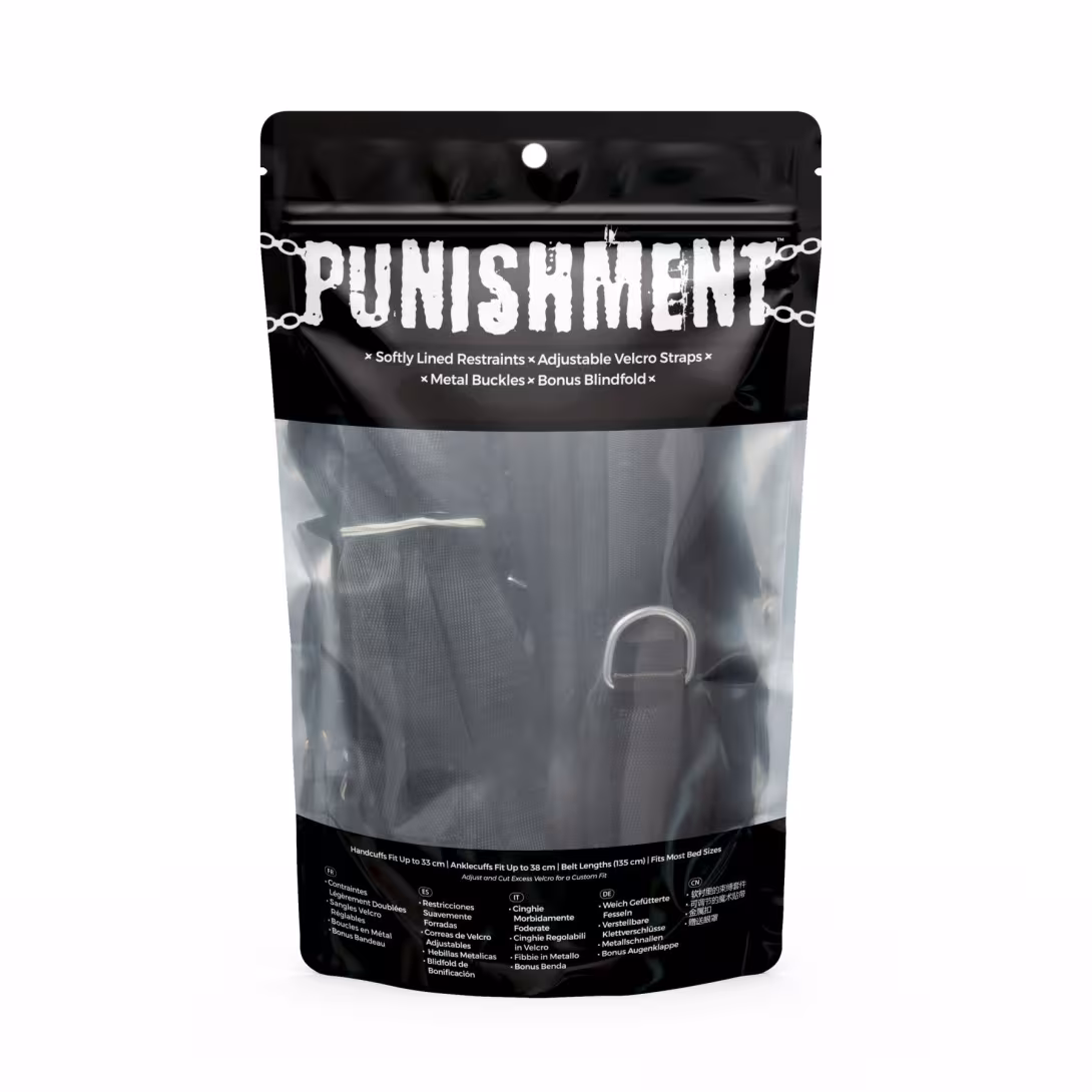 Розтяжка на ліжко Punishment - 5-Piece Bed Restraint Kit - Black — фото 6
