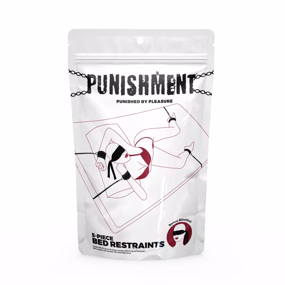 Розтяжка на ліжко Punishment - 5-Piece Bed Restraint Kit - Black — фото 5