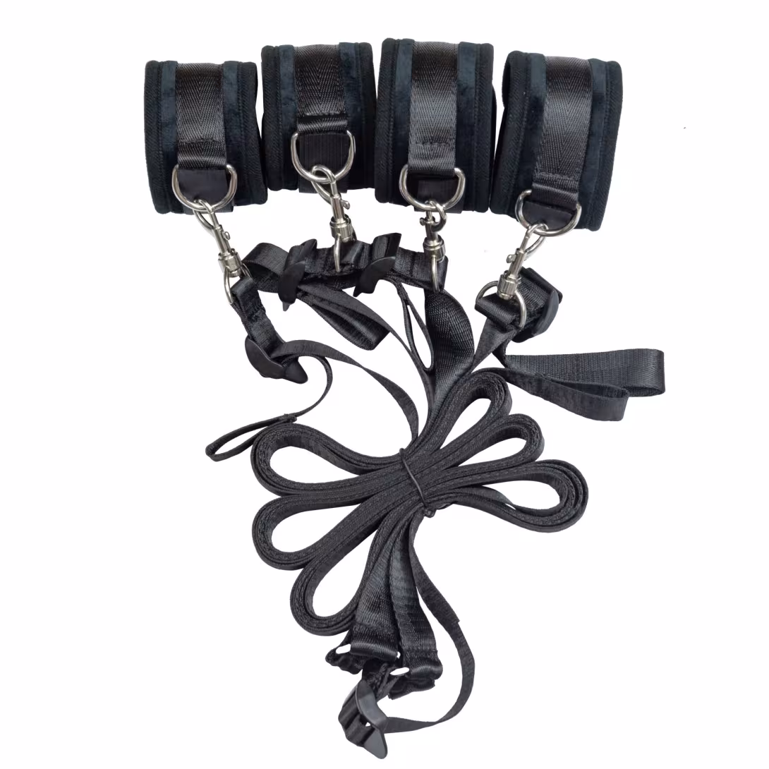 Розтяжка на ліжко Punishment - 5-Piece Bed Restraint Kit - Black — фото 2