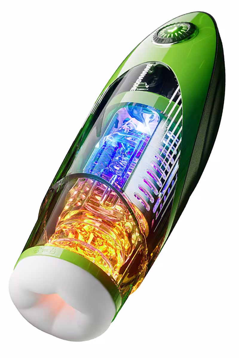 Смарт-мастурбатор BANANASOME ROCKET X7, вібрації, стискання, імітація фрикцій, підігрів — фото 2