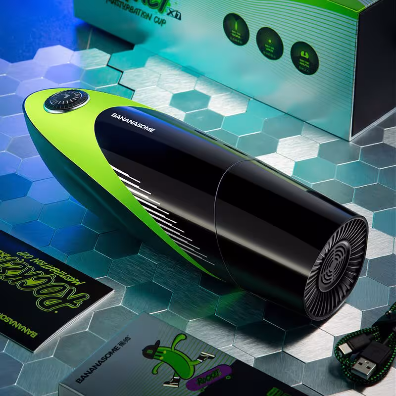 Смарт-мастурбатор BANANASOME ROCKET X7, вібрації, стискання, імітація фрикцій, підігрів — фото 8