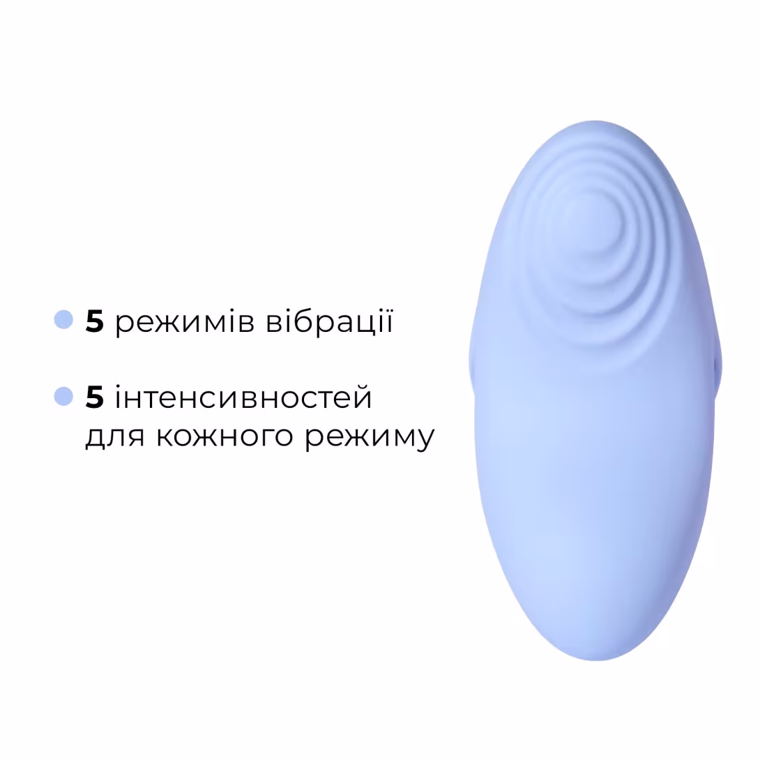 Смарт-вібратор для клітора Svakom Echo 2 Sky Blue, підігрів до 38 °C, знімна насадка на палець — фото 4