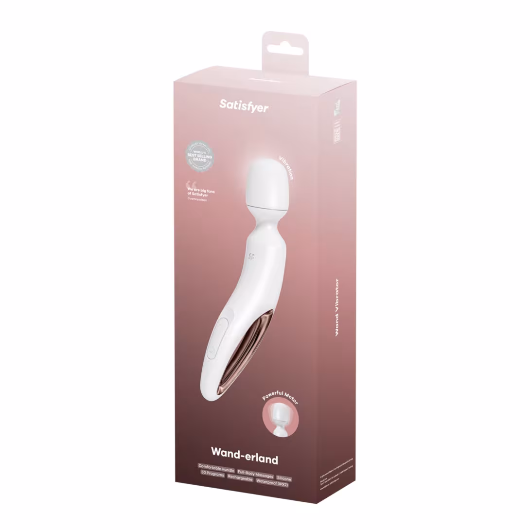 Вібромасажер Satisfyer Wand-erland (White/Rosegold) (м'ята упаковка!!!) — фото 6
