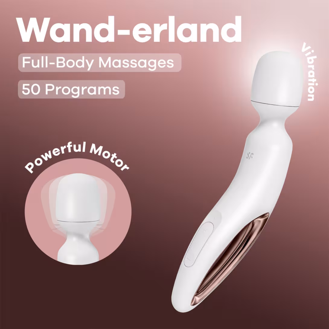 Вібромасажер Satisfyer Wand-erland (White/Rosegold) (м'ята упаковка!!!) — фото 7