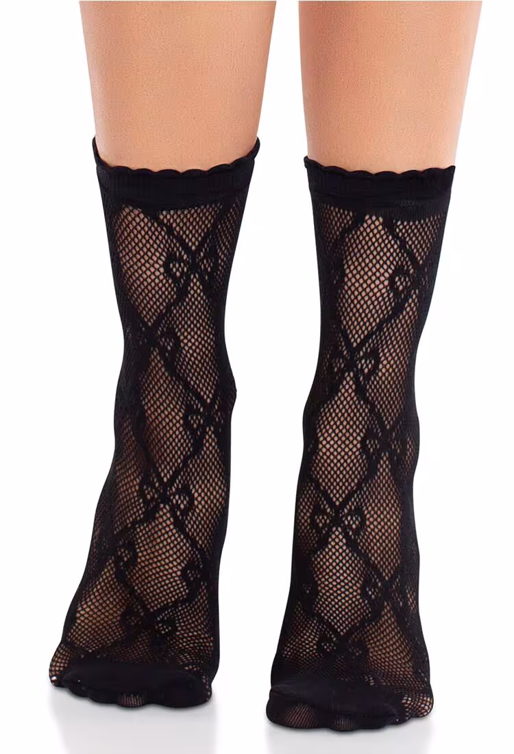 Шкарпетки Leg Avenue Bow Net Anklets — фото 4
