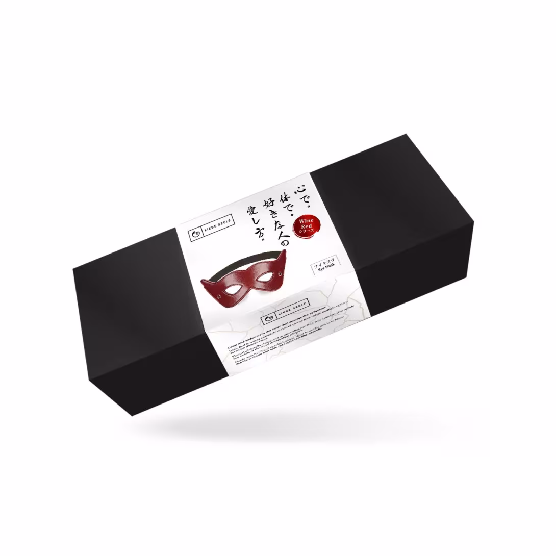 Шкіряна маска на очі Liebe Seele Wine Red Eye Mask — фото 2