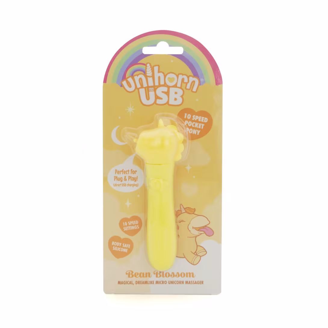 Вібратор-єдиноріжка Unihorn USB Bullet – Bean Blossom, віброкуля, USB-зарядка, 10 режимів — фото 6